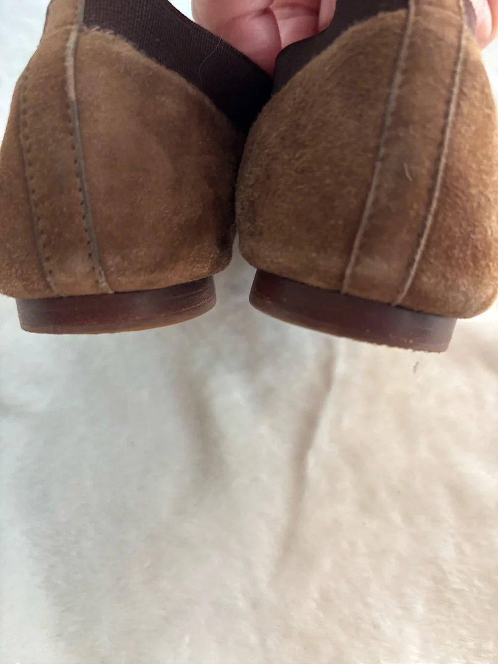Tory Burch Caroline Ballet Flat Size 6.5M Brown